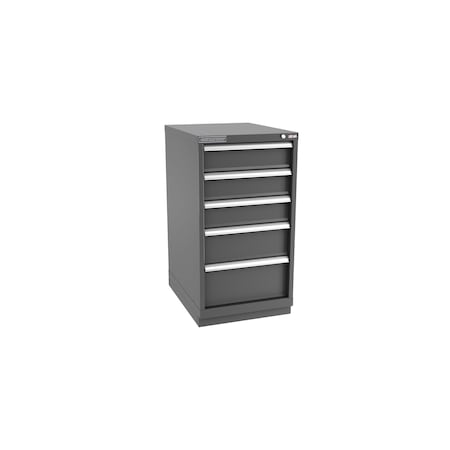 Champion Tool Storage Modular Tool Cabinet, 5 Drawer, Dark Gray, Steel, 22 in W x 28-1/2 in D x 41-3/4 in H N18000502ILCFTB-DG